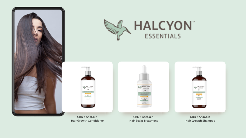 Halcyon Essentials CBD+ AnaGain Hair Loss Treatments